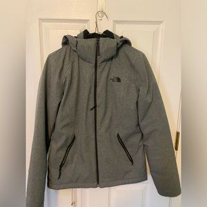 North face jacket zip up